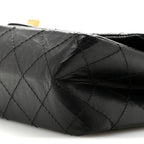 Aged Calfskin Quilted 2.55 Reissue 226 Flap Black
