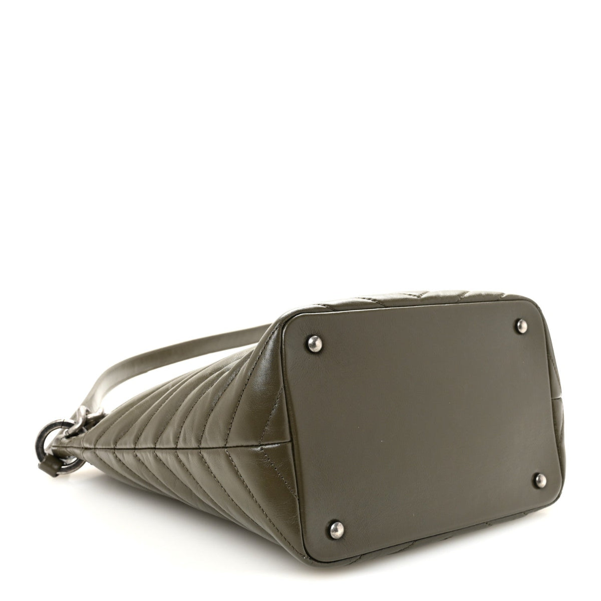 Aged Calfskin Quilted Mad About Quilting Small Hobo Green