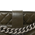 Aged Calfskin Quilted Mad About Quilting Small Hobo Green