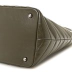 Aged Calfskin Quilted Mad About Quilting Small Hobo Green