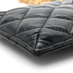 Aged Calfskin Quilted Reissue Phone Holder With Chain Bag Black