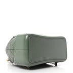 Aged Calfskin Quilted Small Gabrielle Backpack Green