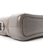 Aged Calfskin Quilted Small Gabrielle Hobo Grey