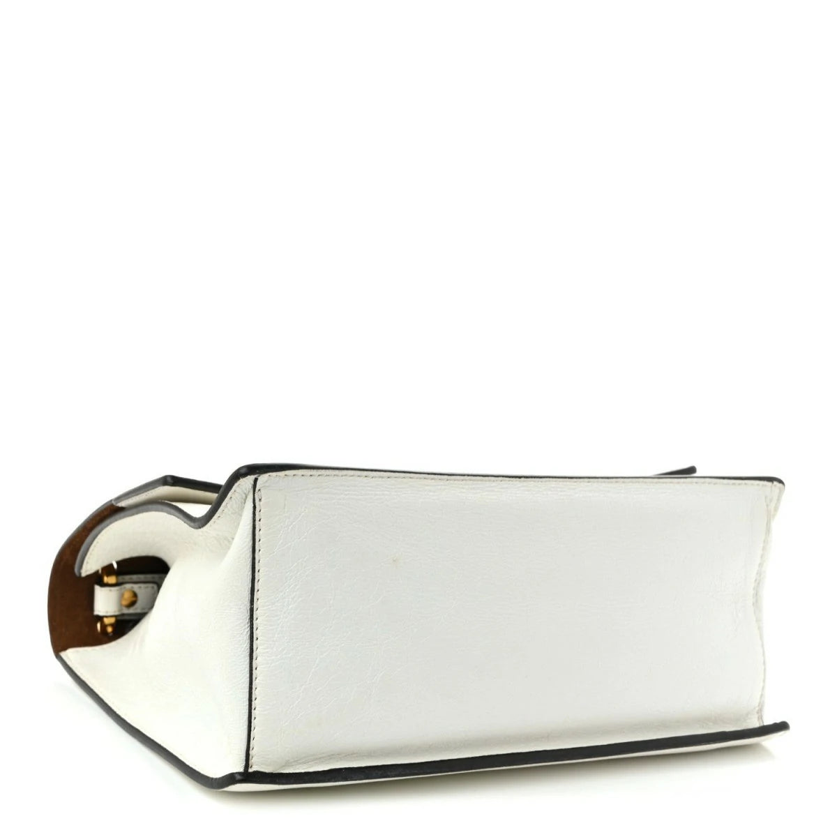 Agnello Old Shine F is Fendi Kan U Shoulder Bag White