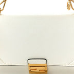 Agnello Old Shine F is Fendi Kan U Shoulder Bag White