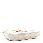Ancora Calfskin Web Small Jackie Shoulder Bag Light Grey