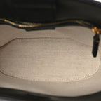 Arabella Calfskin Horsebit 73 Medium Bucket Bag Black