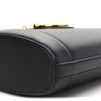 Arabella Calfskin Horsebit 73 Medium Bucket Bag Black