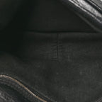 Arena Calfskin Mini Monaco Chain Shoulder Bag Black
