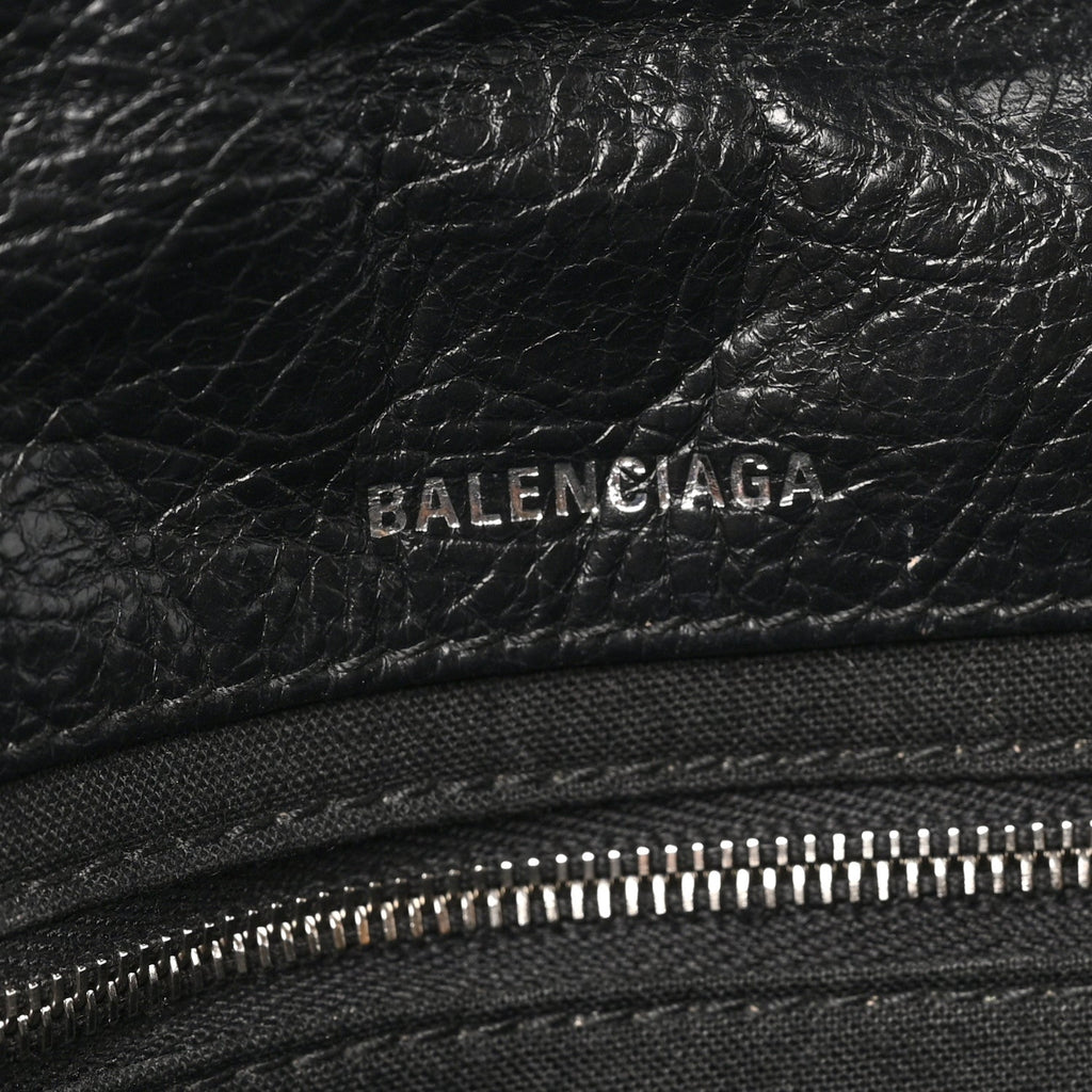 Arena Calfskin Mini Monaco Chain Shoulder Bag Black