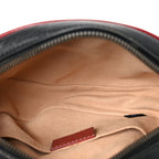 Azalea Calfskin Matelasse Diagonal Torchon GG Marmont Belt Bag 75 30 Black Romantic Cerise