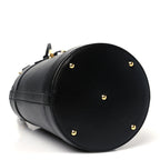 Azalea Sakai Calfskin Small Horsebit 1955 Drawstring Bucket Bag Black