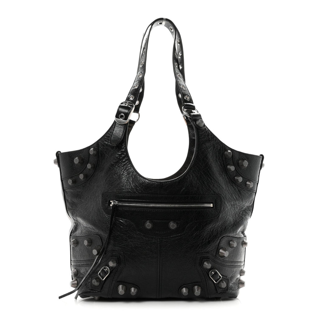 Agneau Arena Medium Le Cagole Carry All Bag Black