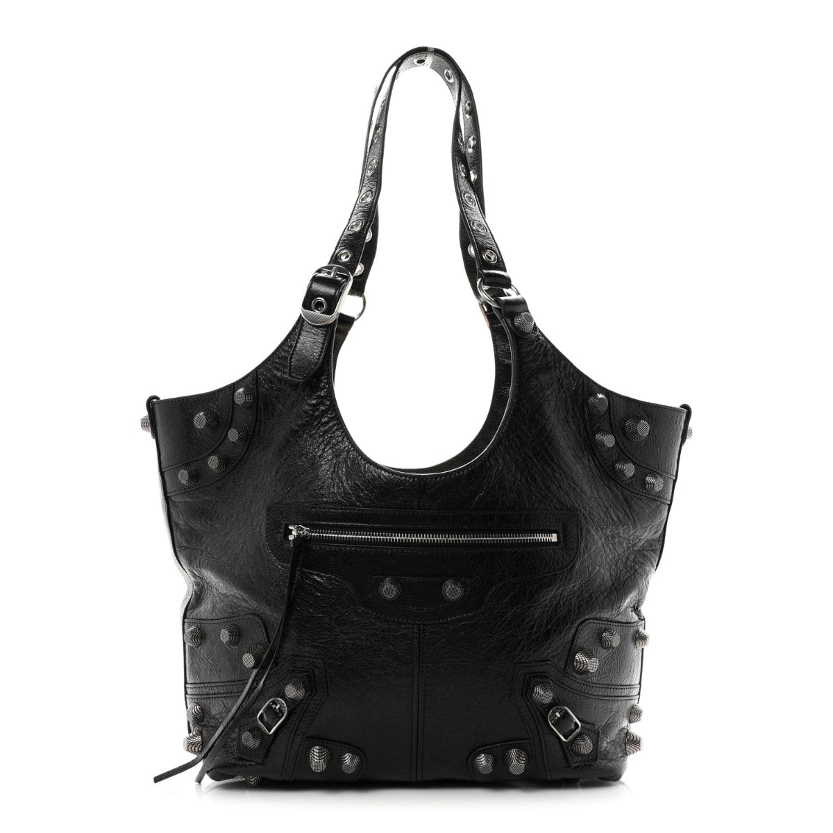Agneau Arena Medium Le Cagole Carry All Bag Black