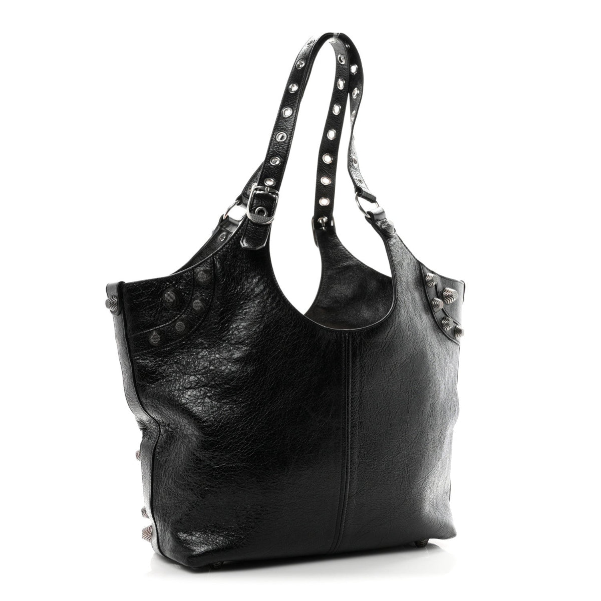 Agneau Arena Medium Le Cagole Carry All Bag Black