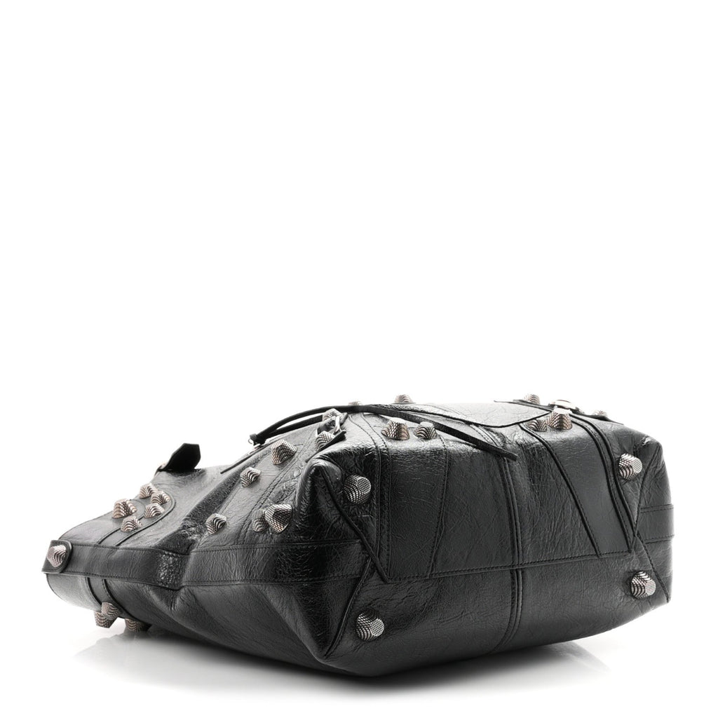 Agneau Arena Medium Le Cagole Carry All Bag Black