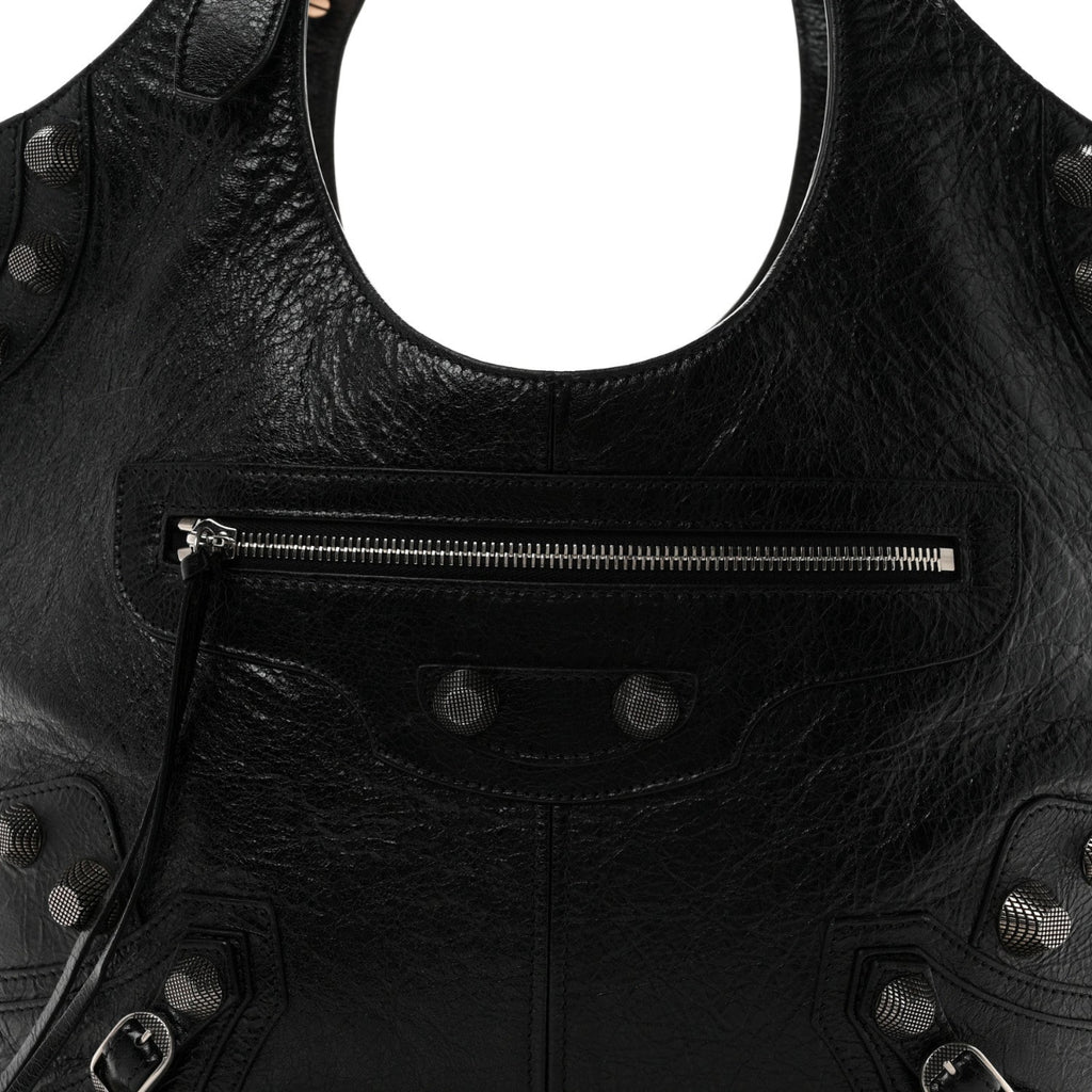 Agneau Arena Medium Le Cagole Carry All Bag Black