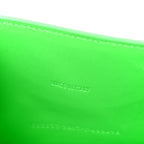 Shiny Box Calfskin Hourglass Top Handle Bag XS Fluo Green