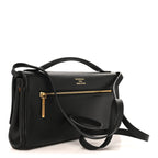 Smooth Calfskin Small Bel Air Clutch On Strap Black Black
