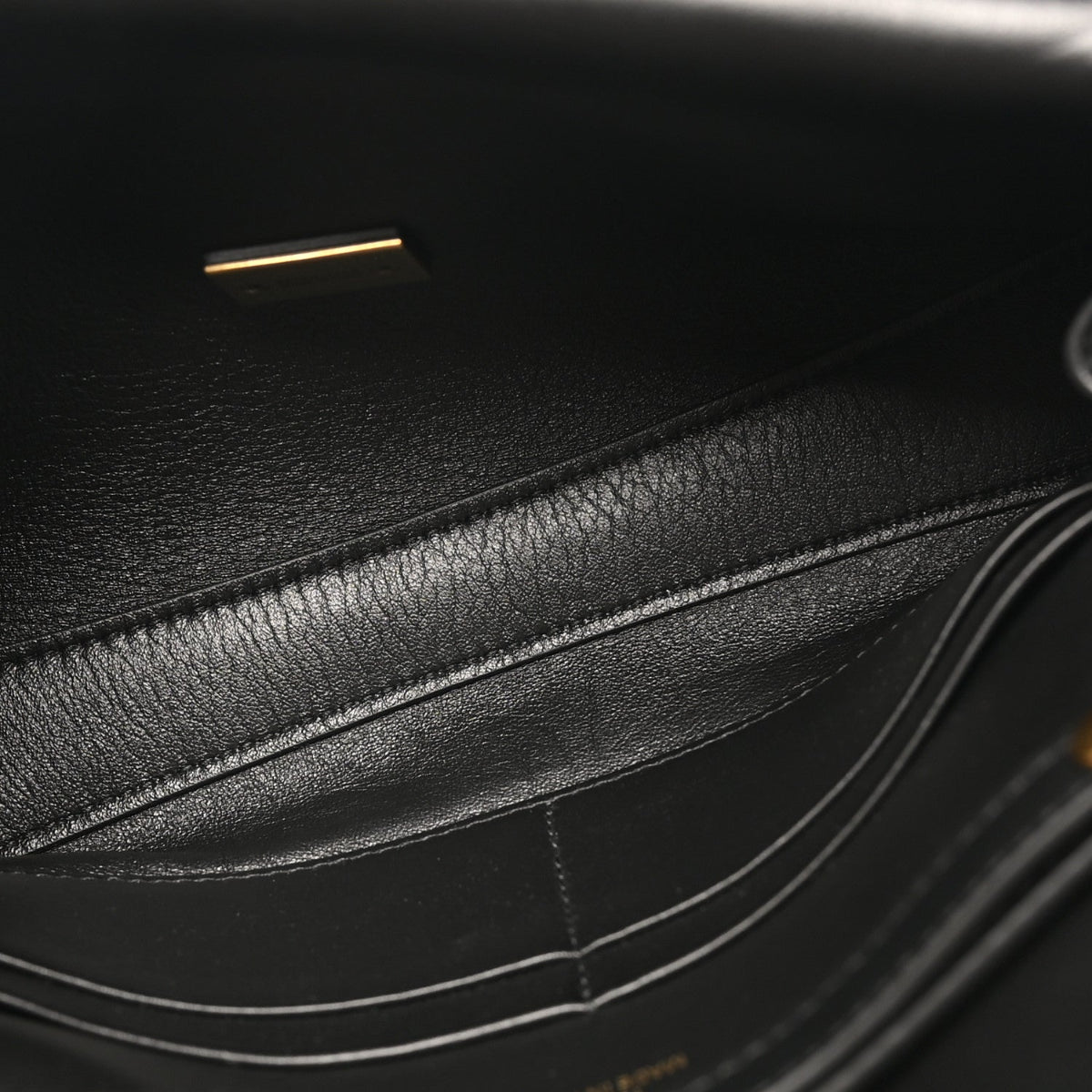Smooth Calfskin Small Bel Air Clutch On Strap Black Black