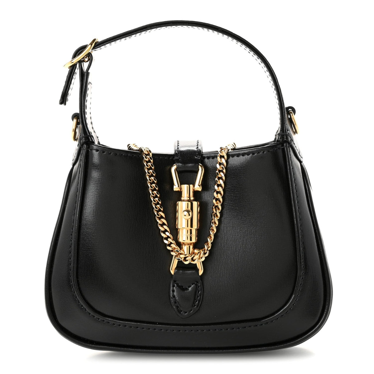 Boarded Dyana Lux Calfskin Nano Jackie 1961 Hobo Black