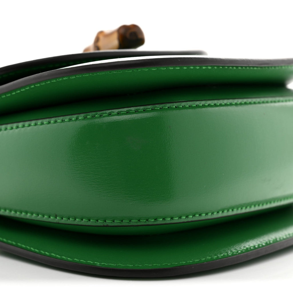 Boarded Dyana Lux Calfskin Web Mini Bamboo 1947 Top Handle Bag Spring Green