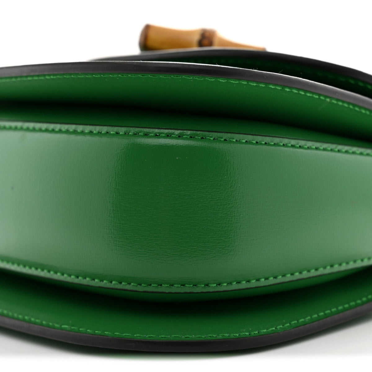 Boarded Dyana Lux Calfskin Web Mini Bamboo 1947 Top Handle Bag Spring Green