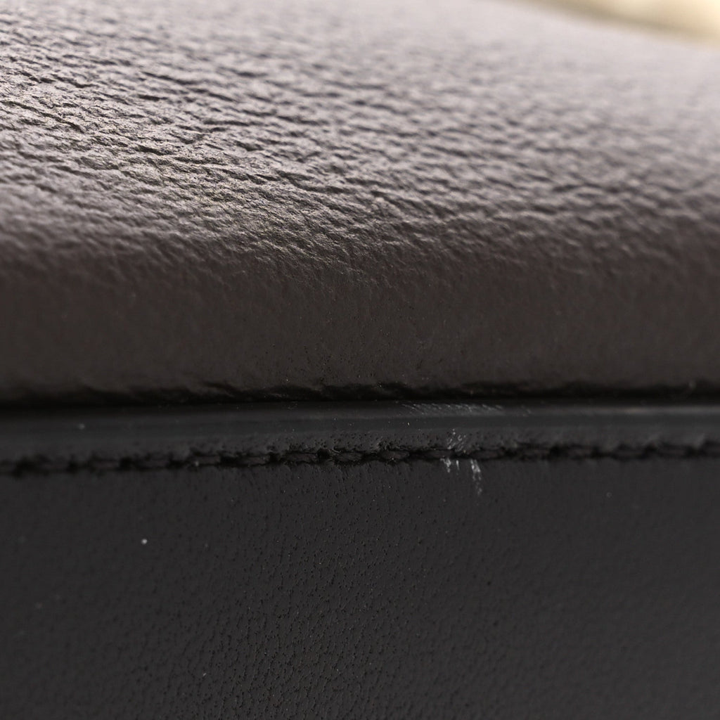 Calfskin Shearling Bang Bang Vanity Case Light Brown Teddy