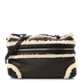Calfskin Shearling Bang Bang Vanity Case Light Brown Teddy