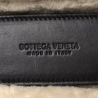 Calfskin Shearling Bang Bang Vanity Case Light Brown Teddy