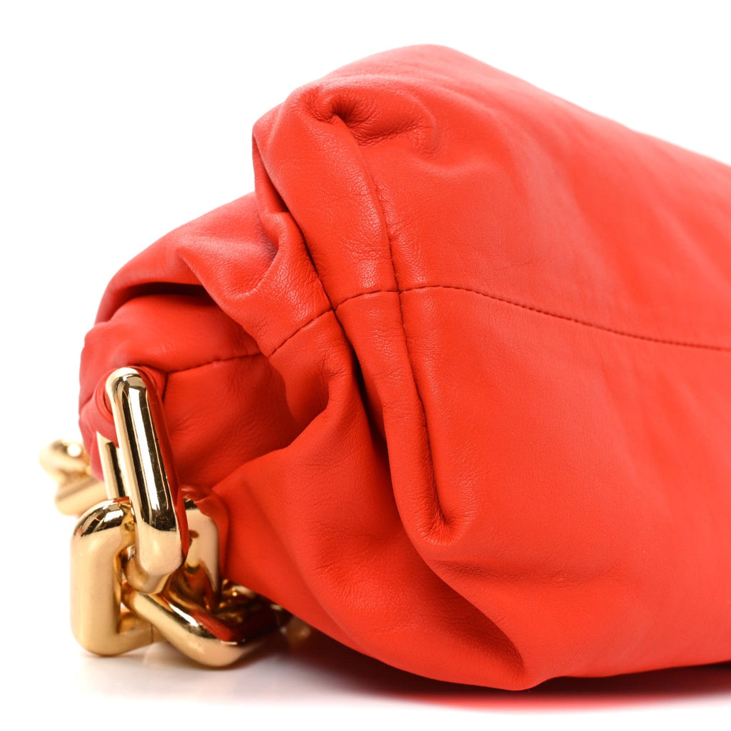 Calfskin The Pouch Chain Orange