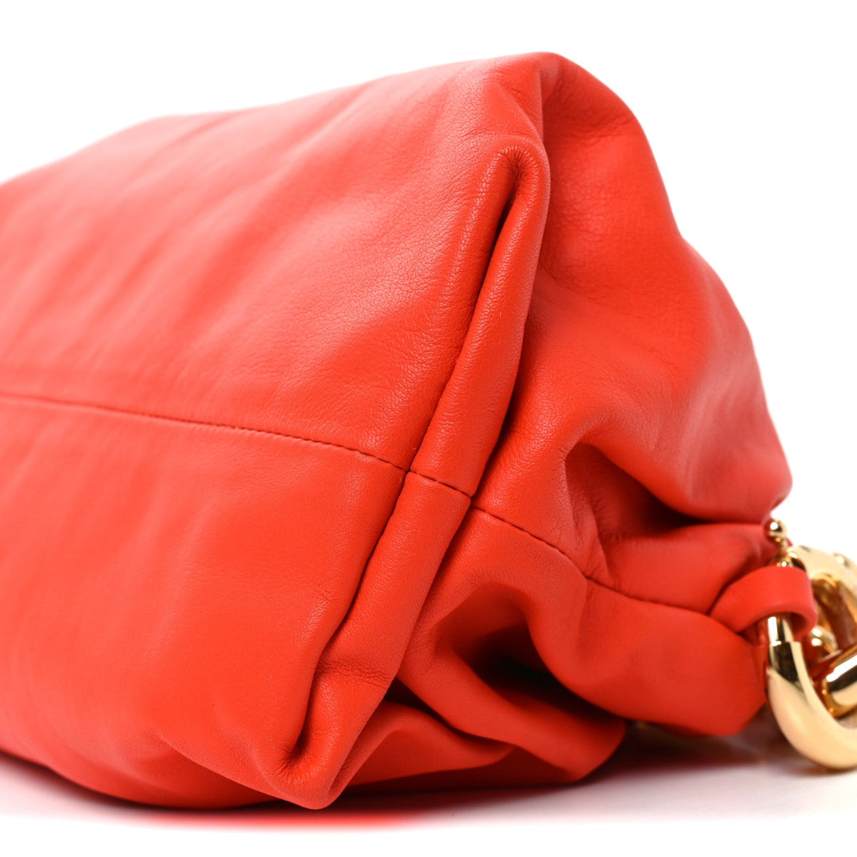 Calfskin The Pouch Chain Orange