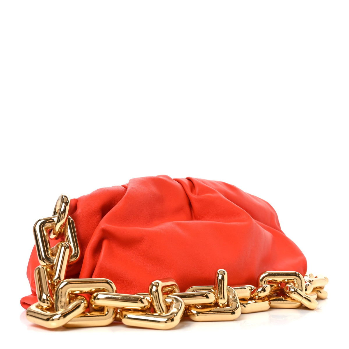 Calfskin The Pouch Chain Orange