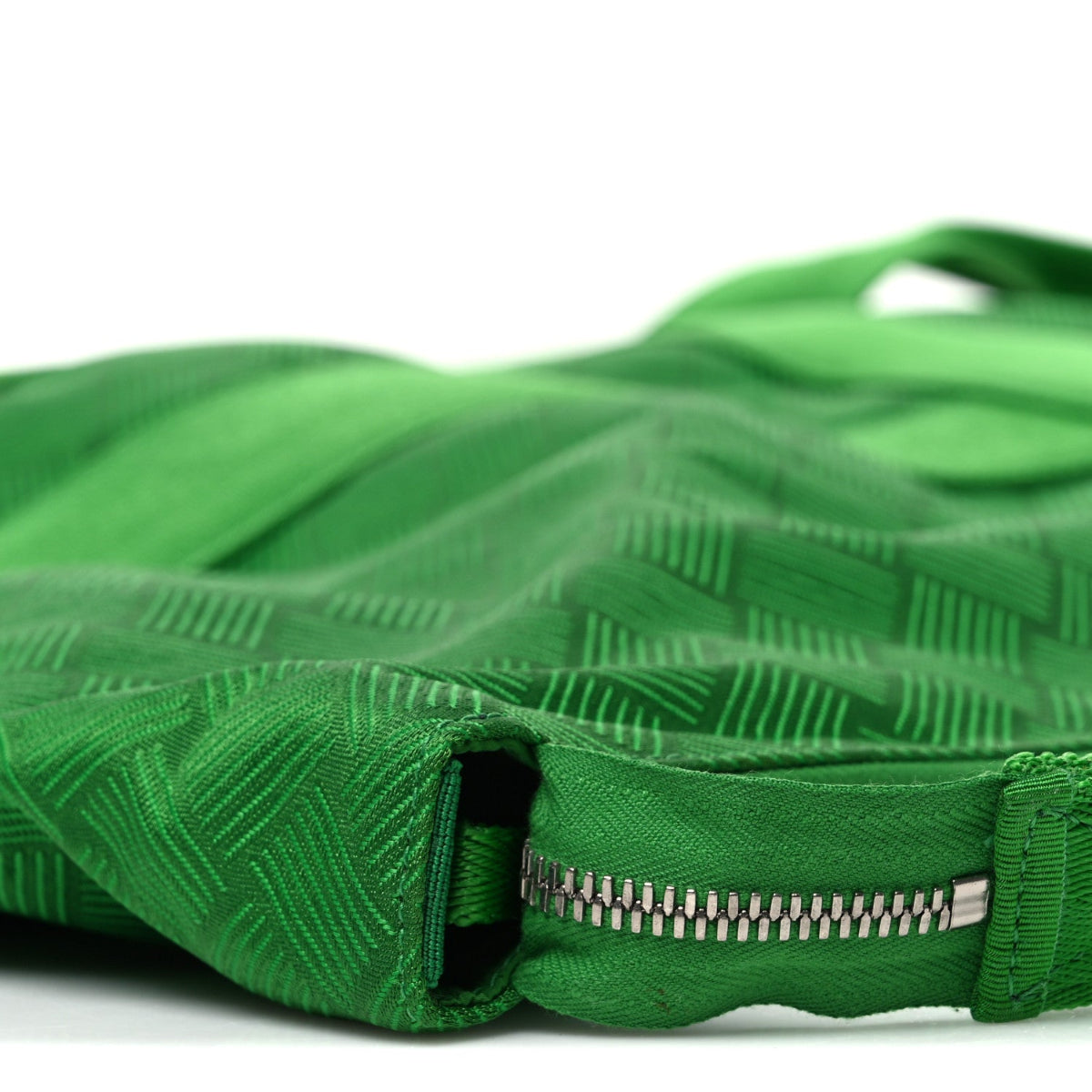 Econyl Jacquard Nylon Woven Pattern Garment Bag Green