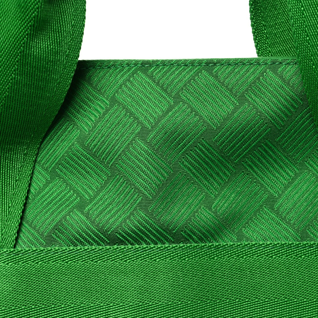Econyl Jacquard Nylon Woven Pattern Garment Bag Green