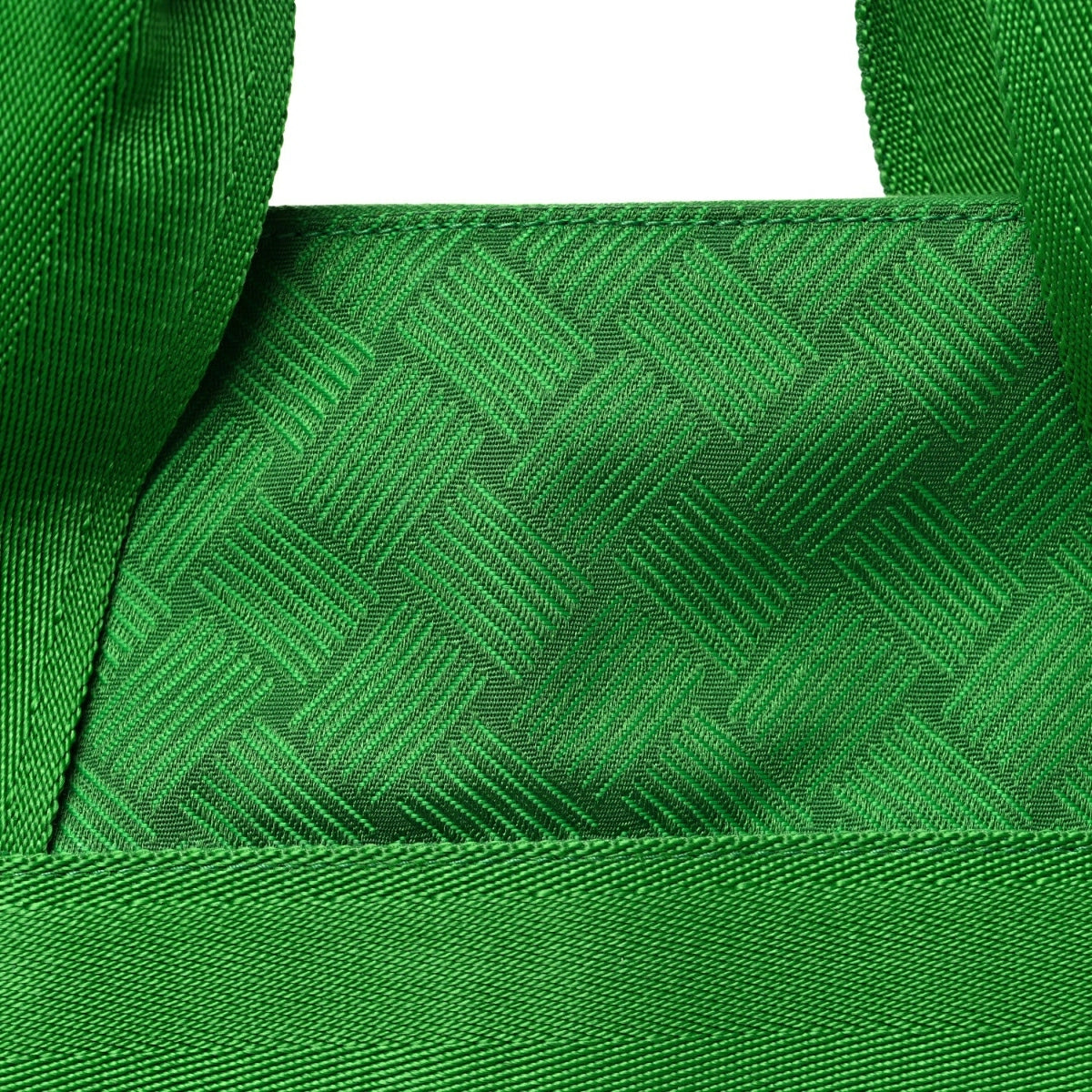 Econyl Jacquard Nylon Woven Pattern Garment Bag Green