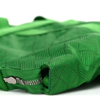 Econyl Jacquard Nylon Woven Pattern Garment Bag Green