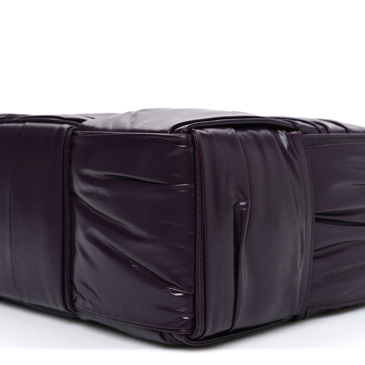 Foulard Intrecciato Pleated Medium Arco Tote Dark Mystic