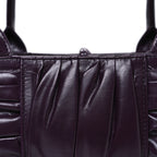 Foulard Intrecciato Pleated Medium Arco Tote Dark Mystic