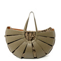 French Calfskin Large Shell Bag Taupe