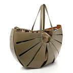 French Calfskin Large Shell Bag Taupe