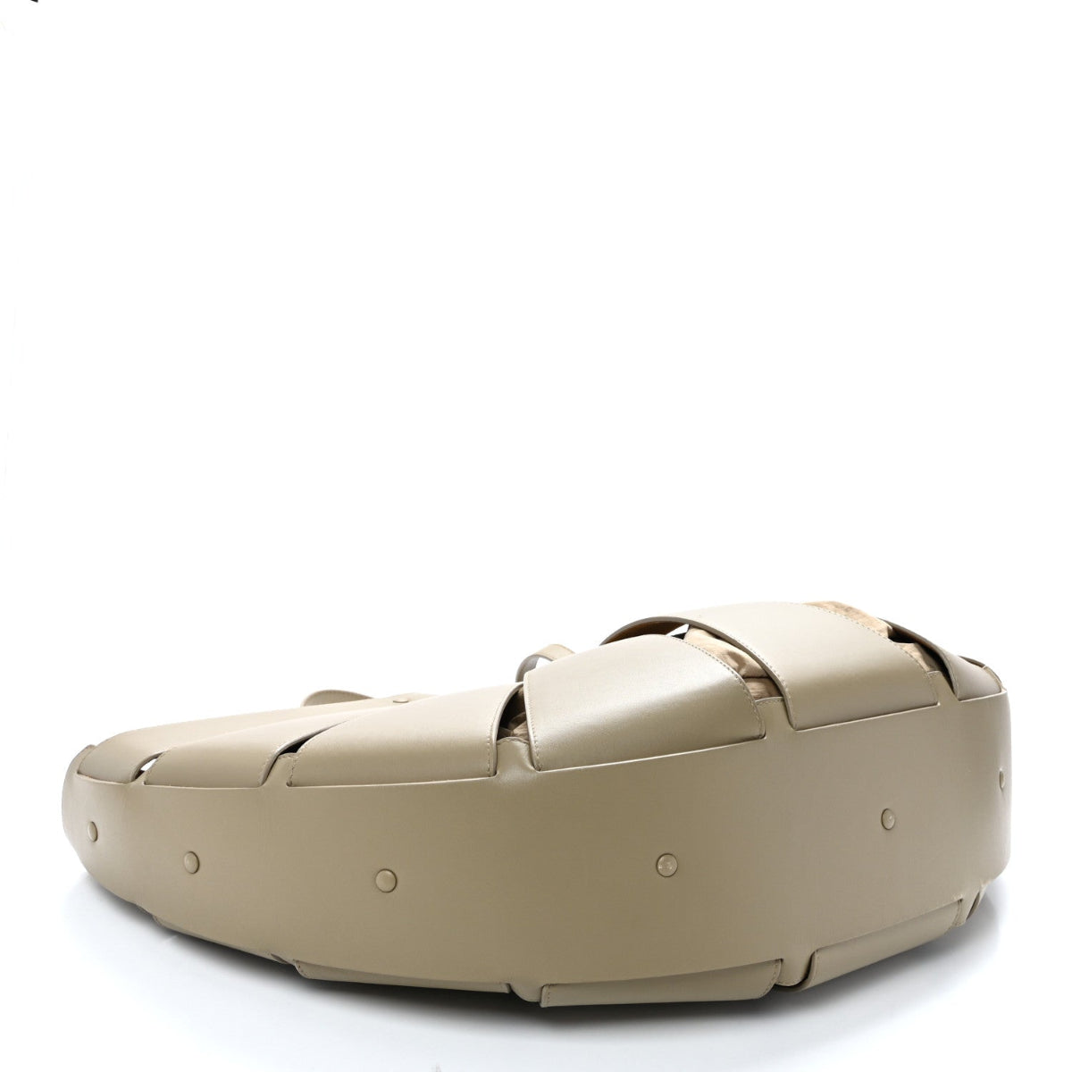 French Calfskin Large Shell Bag Taupe