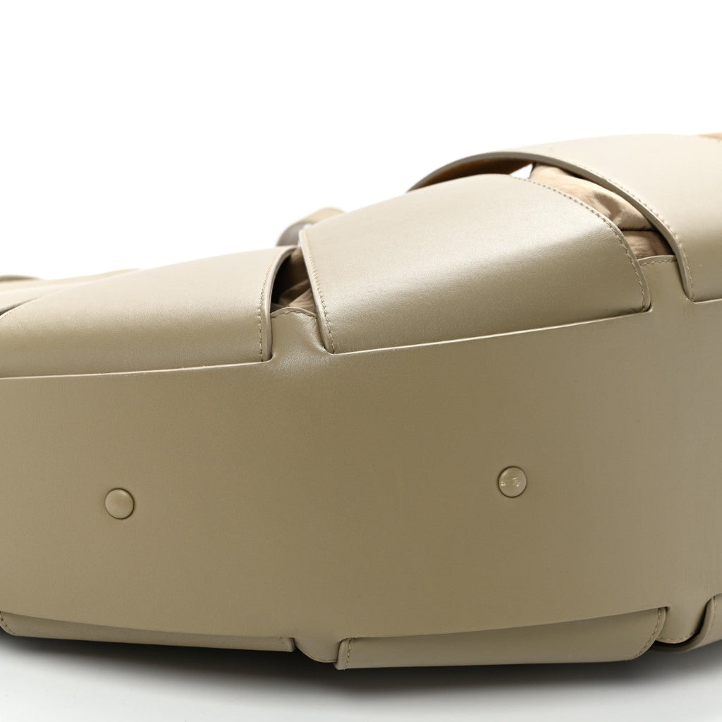 French Calfskin Large Shell Bag Taupe