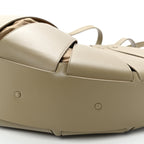 French Calfskin Large Shell Bag Taupe
