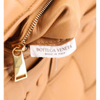 Lambskin Maxi Intreccio Padded Chain Cassette Crossbody Bag Caramel