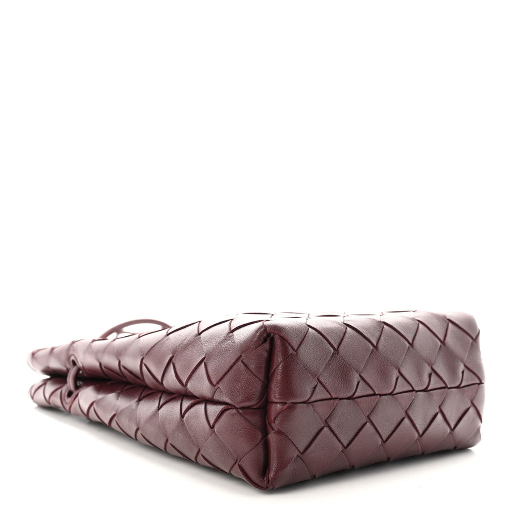 Nappa Intrecciato Andiamo Phone Pouch Barolo