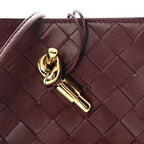 Nappa Intrecciato Andiamo Phone Pouch Barolo