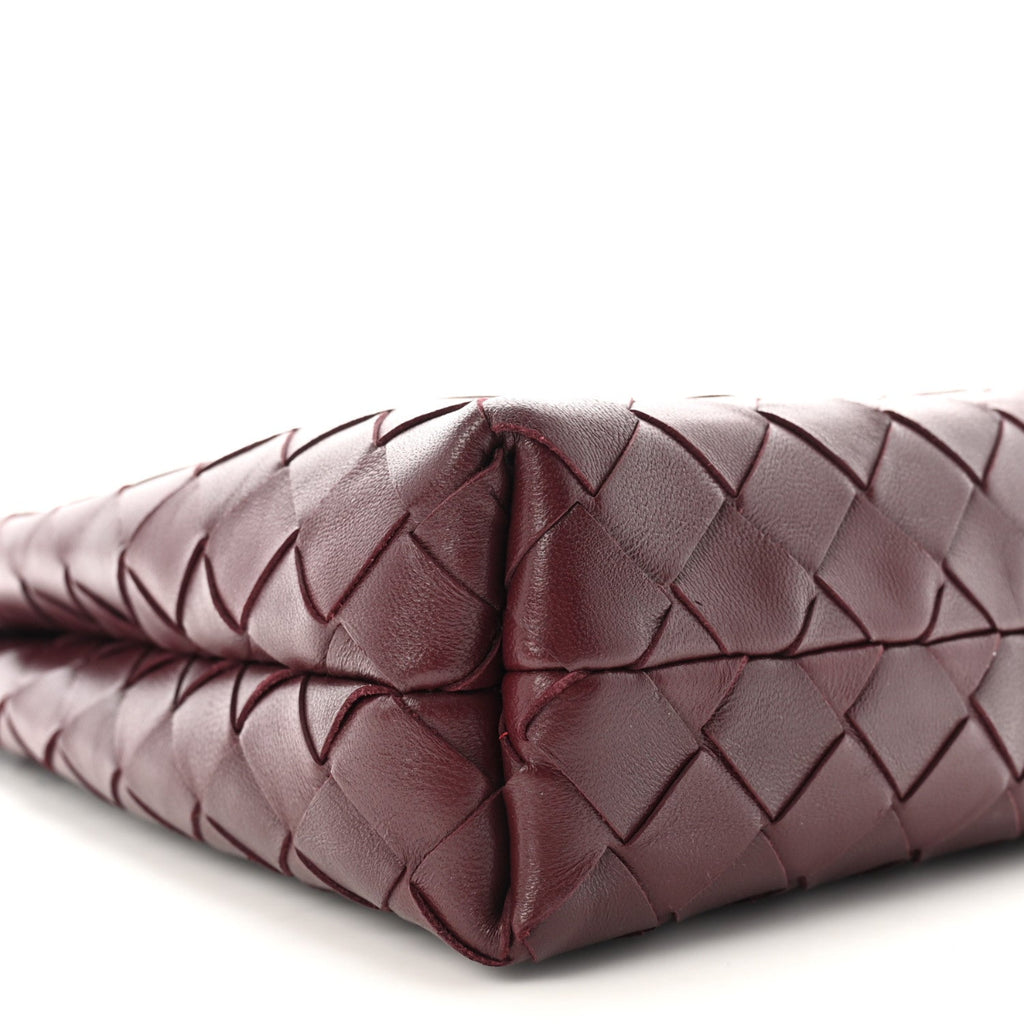Nappa Intrecciato Andiamo Phone Pouch Barolo