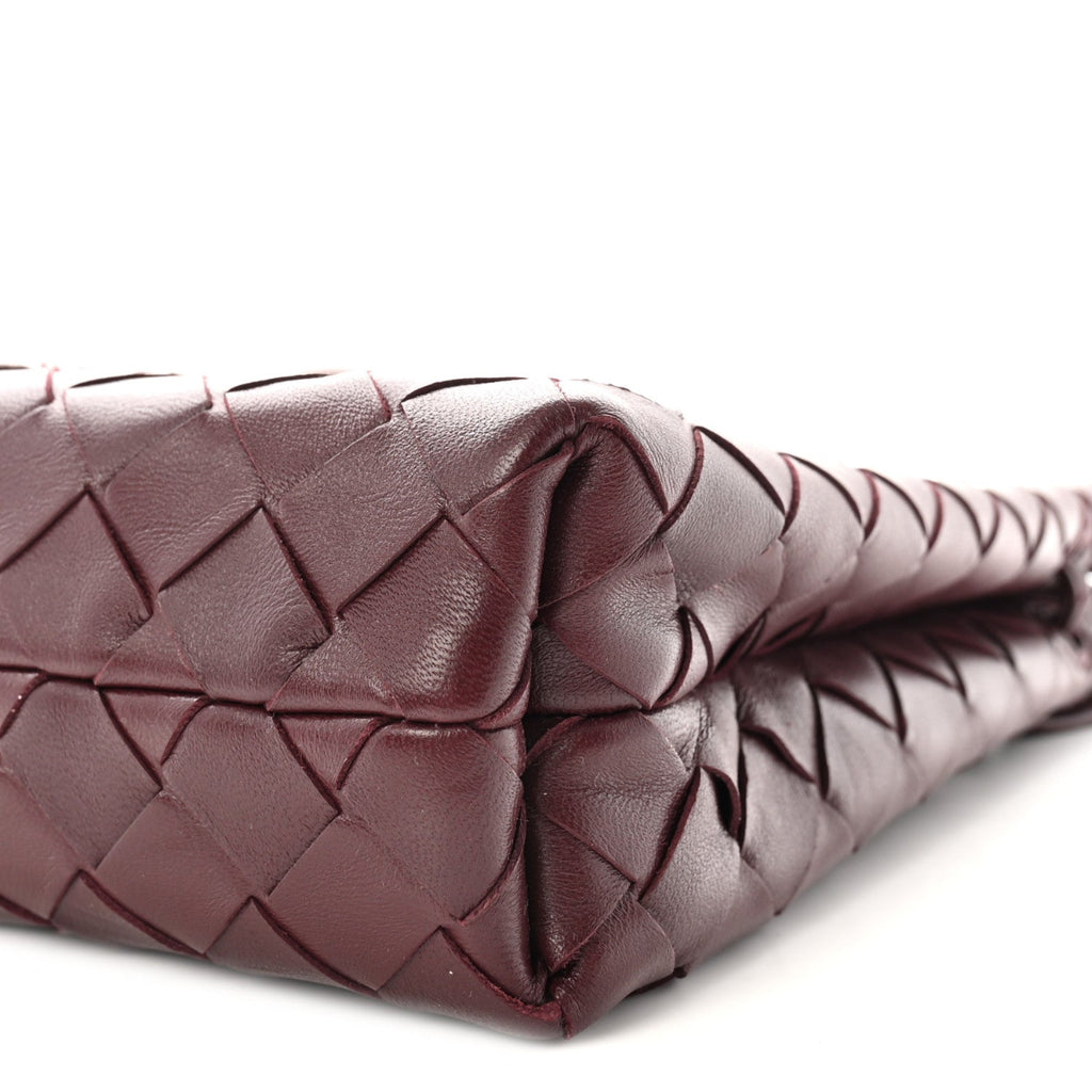 Nappa Intrecciato Andiamo Phone Pouch Barolo