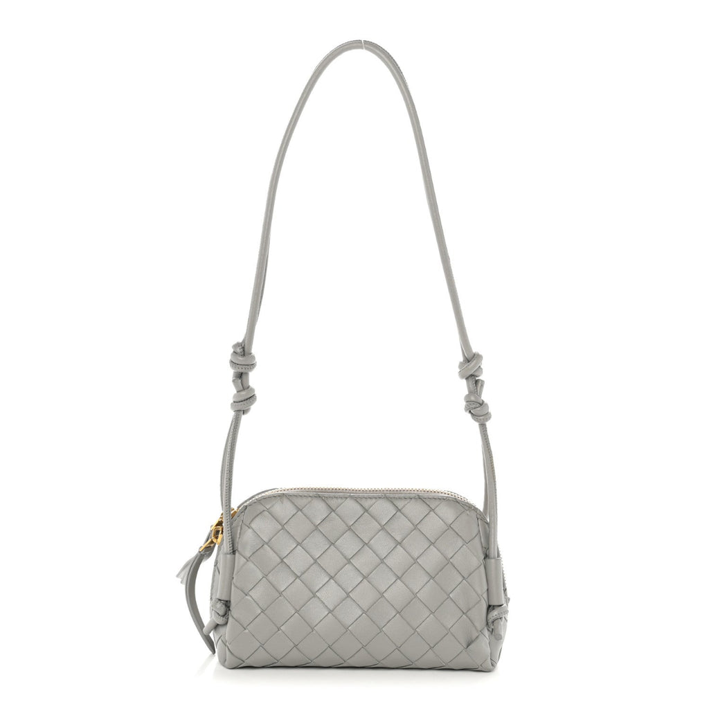 Nappa Intrecciato Concert Pouch Sterling